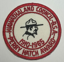 Hiawathaland Council 1965 Perry Hatch Award   Boy Scout Patch TK0 picture