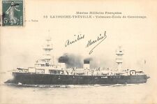 CPA 83 MILITARY NAVY TOULON SIDEOUCHE TREVILLE SHIP SCHOOL CANONAGE picture