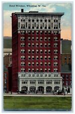1914 Hotel Windsor Wheeling Exterior Building West Virginia VA Vintage Postcard picture