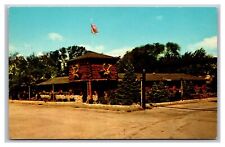 Gurnee IL Illinois The Rustic Manor Restaurant and Lounge Chrome Postcard picture