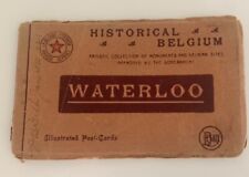 Antique 1921 Illustrated Postcard Booklet Waterloo Belgium, 10 postcards picture