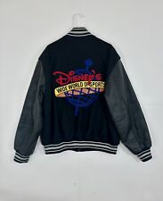 Vintage Walt Disney World of Sports DWWS Genuine Leather VTG 1990s Jacket Size L picture