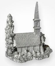 Spoontiques Pewter 1987 Church Steeple 3040 Collectible Miniature Figure Decor picture