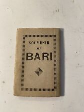 1940’s Bari Italy Postcard Booklet Complete Intact picture