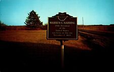 Birthplace of Warren G. Harding, Blooming Grove, Ohio OH chrome Postcard picture