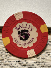 $5 BALLY'S CASINO CHIP POKER CHIP RENO NEVADA GAMBLING TOKEN picture