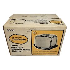Vintage Sunbeam Fully Automatic Two Slice Toaster Sealed NEW In Box MCM picture