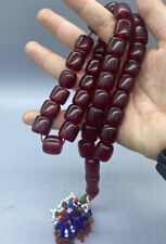 Rare Old Natural Authentic Sandalos Islamic Rosary Tasbhi Beads From Afghanistan picture