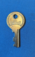 Vintage steel key THE EXCELSIOR HARDWARE CO. STAMFORD CONN. KY13, 1 5/8