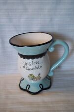 Certified International Girls Love Chocolate Ceramic Mug Cup By Lori Siebert picture