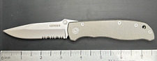 Gerber Air Ranger Pocketknife Liner Lock Combo Edge Blade Aluminum Scales USED picture