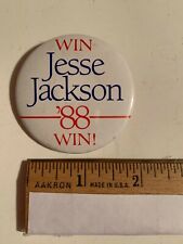  '88 JESSE JACKSON Win Win Political Campaign Pin Pinback Nice Estate Find    picture