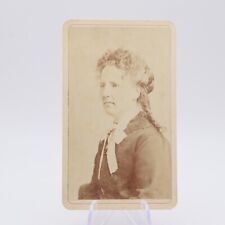 Antique 1800s CDV Photo Bangor Maine Woman picture