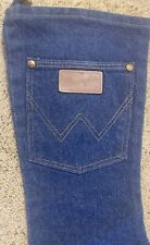 Vintage Wrangler Jeans Christmas Stocking Heavy Blue Denim Holiday Cowboy 19” picture