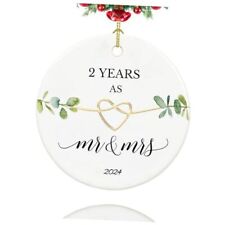 2 Year Anniversary Ornament, Gifts for 2nd Anniversary, 2 Year 2 year picture