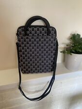 Disney Parks D-tech Minnie mouse Embroidered Black Tablet Bag Purse Crossbody picture