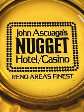 Vintage John Ascuaga's Nugget Hotel Casino Reno Nevada Ashtray picture