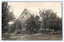 c1910 Christian Church Hartford Kansas KS Antique RPPC Photo Postcard picture