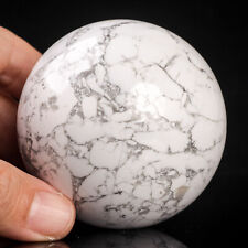 456g66mm Large Natural Howlite Quartz Crystal Sphere Healing Ball Chakra Decor picture
