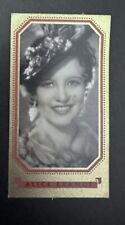 1937 BUNTE FILMBILDER FILM STARS #485  ALICE BRANDT Cigaretten Cigarette Card picture