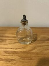 Antique Glass Catholic Holy Water Bottle with Embossed 'Cross Holy Water' Design picture