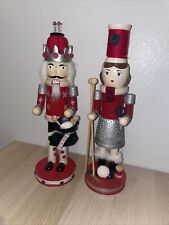 Pair of  vintage joann fabric sewing, seamstress, tailor, crochet nutcrackers picture