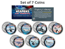 U.S. WEAPONS ARSENAL AIRCRAFT JFK Kennedy Half Dollars US 7-Coin Set picture