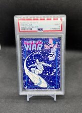 1992 MARVEL COMICS INFINITY WAR PROMO CARD Checklist SILVER SURFER THANOS PSA 9 picture