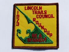 1973 Roundup Lincoln Trails Council Illinois Boy Scout BSA Patch    Be a Winner picture