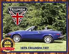 1979 Triumph TR7 - Classic Convertible - Metal Sign 11 x 14 picture