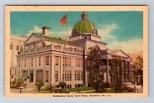Norristown PA-Pennsylvania, Montgomery County Courthouse Vintage Postcard picture