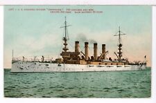 Armored Cruiser USS TENNESSEE (ACR-10) Underway 1907 - 1915 Ships Postcard picture