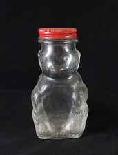 Vintage Domino Sugar Mr. Bear Sugar 'n Cinnamon Glass Shaker Bottle Bank picture