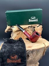Stanwell Royal Silver 190 Smooth Finish Billiard Shaped Smoking Pipe With Box picture