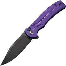 Civivi Cogent Folding Knife Purple G10 Handle 14C28N Plain Black Blade C20038D-2 picture