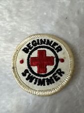 AMERICAN RED CROSS ARC BEGINNER SWIMMER PATCH Red White Black New picture