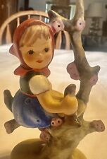 Vintage Hummel Apple Tree Girl Figurine Hand Painted Porcelain Germany Goebel 4” picture
