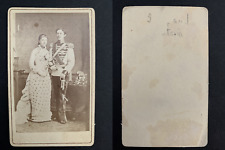Vintage Gustave of Sweden & Victoria of Baden Albumen Print, CDV.Gustav V. - No picture