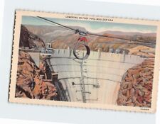 Postcard Lowering 30 Foot Pipe Boulder Dam Boulder City Nevada USA picture