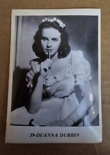 Bintak Film Stars - #39 Deanna Durbin - Italy - 50's Rare Movie Card Sticker  picture