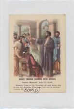 1916 Standard Bible Picture Lesson Cards Jesus' Friends Sharing With Others a8x picture