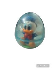 Vintage Arco Baby Donald Duck 1984 Disney Baby Toy Roly Poly Clear Glitter Egg picture