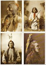 LOT 16 Indian Postcards Geronimo Shaman Cheyenne Crow Warriors Tipi picture