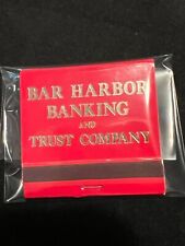 VINTAGE MATCHBOOK - BAR HARBOR BANKING & TRUST CO - BAR HARBOR, ME - UNSTRUCK picture
