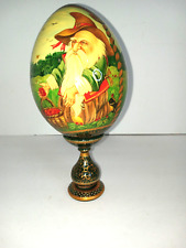 Russian Handpainted Egg on Stand 2005 picture