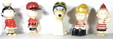 Set of 5 Vintage Charlie Brown, Snoopy, Lucy, Linus & Schroeder 70s Avon Bottle picture