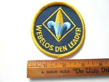 Vintage Boy Scout Webelos Den Leader Patch  A19-9 picture
