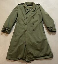 US Army Military Korean War Overcoat M-1950A Wool Liner Tipton Clothing 1952 XL picture