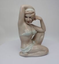 Art Nouveau Style Figurine Bathing Beauty Sexy Art Deco Style Porcelain picture