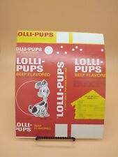 Vintage Lolli-Pups Dog Treats Box Proof Sheet 1960s Pop Art 8x10 picture